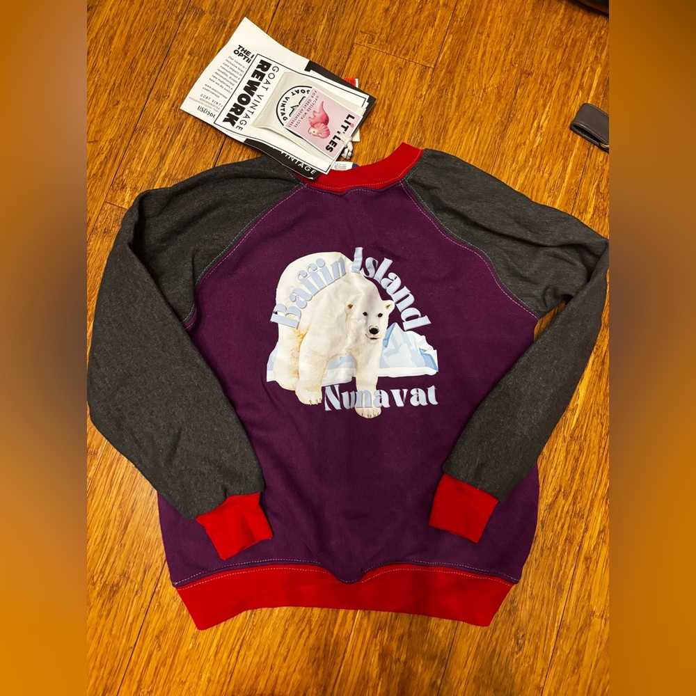 BNWT Reworked Vintage style kids sweater